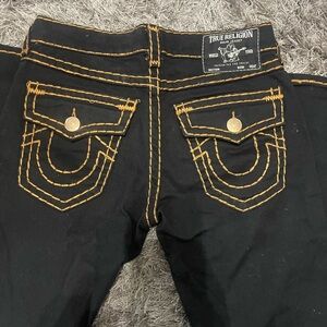 Black and Brown True religion Jeans Size 30